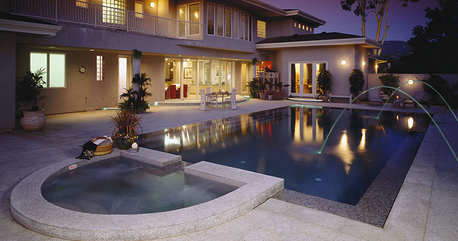 Luxury Pool Fountain
